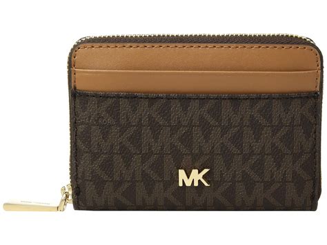 michael kors card holder with zip|michael kors oversized wallet.